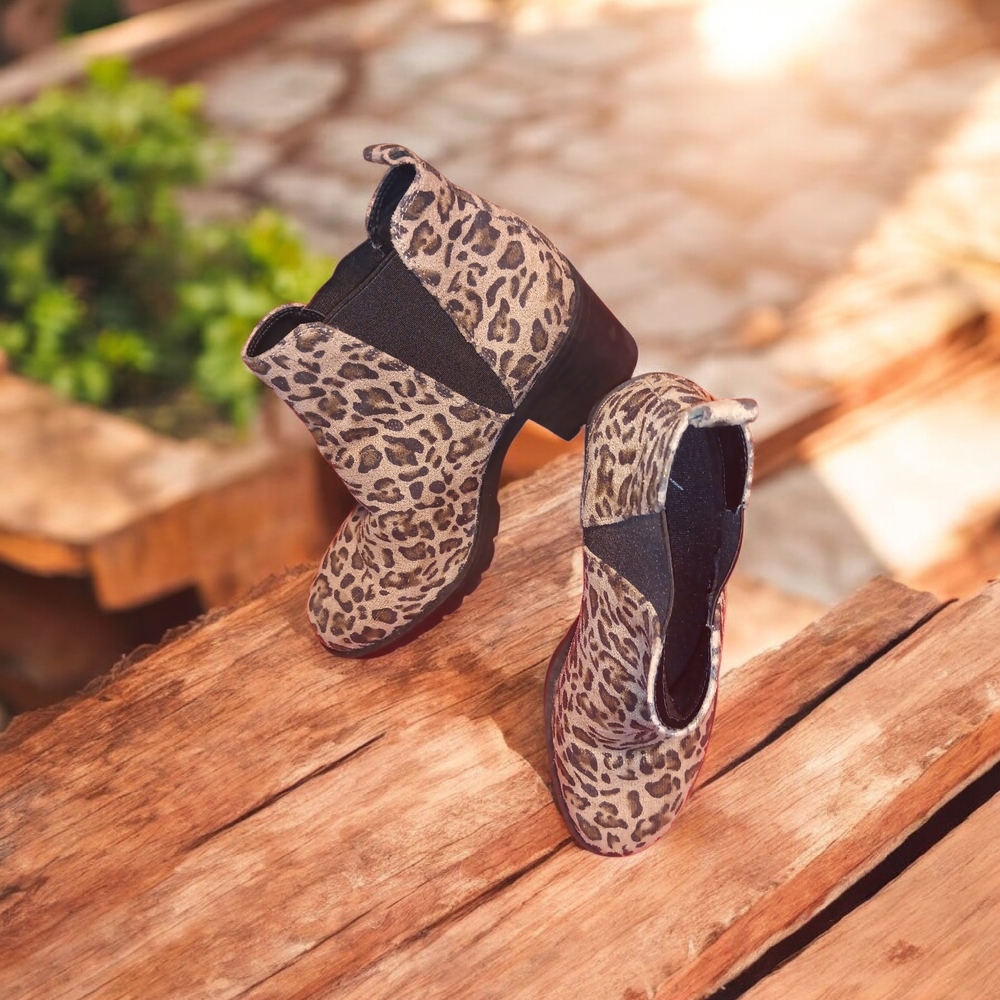 Xappeal Leopard Print Ankle Booties